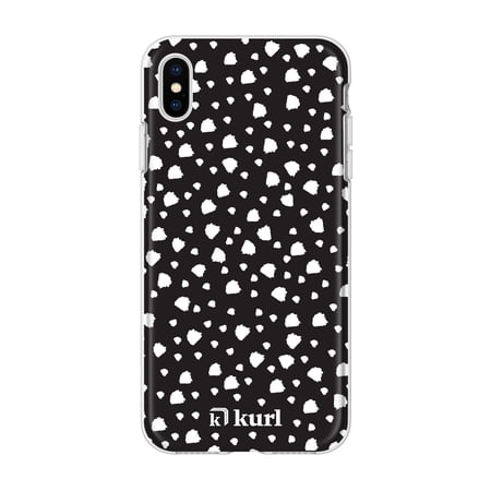 kurl iPhone XS Max Printed Fashion Case - Organic Dots Design