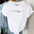 thumbnail image 2 of Ropa con letras Ins para mujer, camisetas de manga europea estampadas, camisetas de gran tamaño, ropa para mujer, 2 of 5