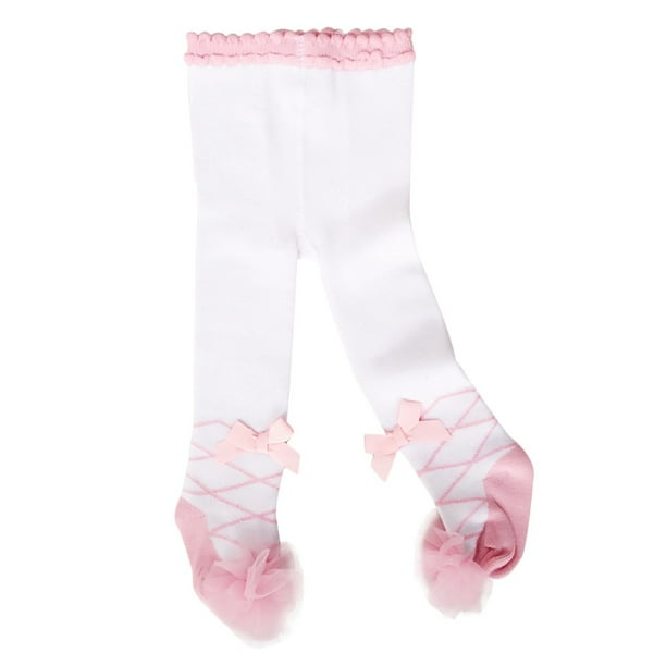 Cute Bow Baby Girl Tights Soft Cotton Knitted Newborn Infant Toddler Tights Winter Leg Warmers Baby Pantyhose StockingsPink18M He Qiyong unisex