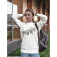 thumbnail image 2 of Birds On A Branch Sweatshirt Women -Image by Shutterstock, Female Small, 2 of 4