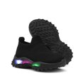 thumbnail image 2 of Gubotare Infant Shoes Toddler Boys Girls Light Up Shoes Lightweight Mesh Breathable Fashion Led Flashing Walking Running Sneakers for Toddler Kid Size 6 (Black,6 Toddler), 2 of 9
