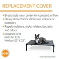 thumbnail image 3 of K&H Pet Products Original Pet Cot Replacement Cover (Cot Sold Separately) Charcoal/Black Medium 32 X 25 Inches, 3 of 8