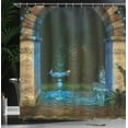 thumbnail image 4 of Ambesonne Gothic Shower Curtain, Dark Forest, 69"Wx70"L, Blue Grey Green, 4 of 5