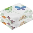 thumbnail image 2 of Dreamtimes Butterfly Cotton Hand Towels Set of 2 Absorbent Bath Towel Decorative Fingertip Towels for Bathroom Gym Spa Hotel Beach Swimming Pool,16"x 28", 2 of 7