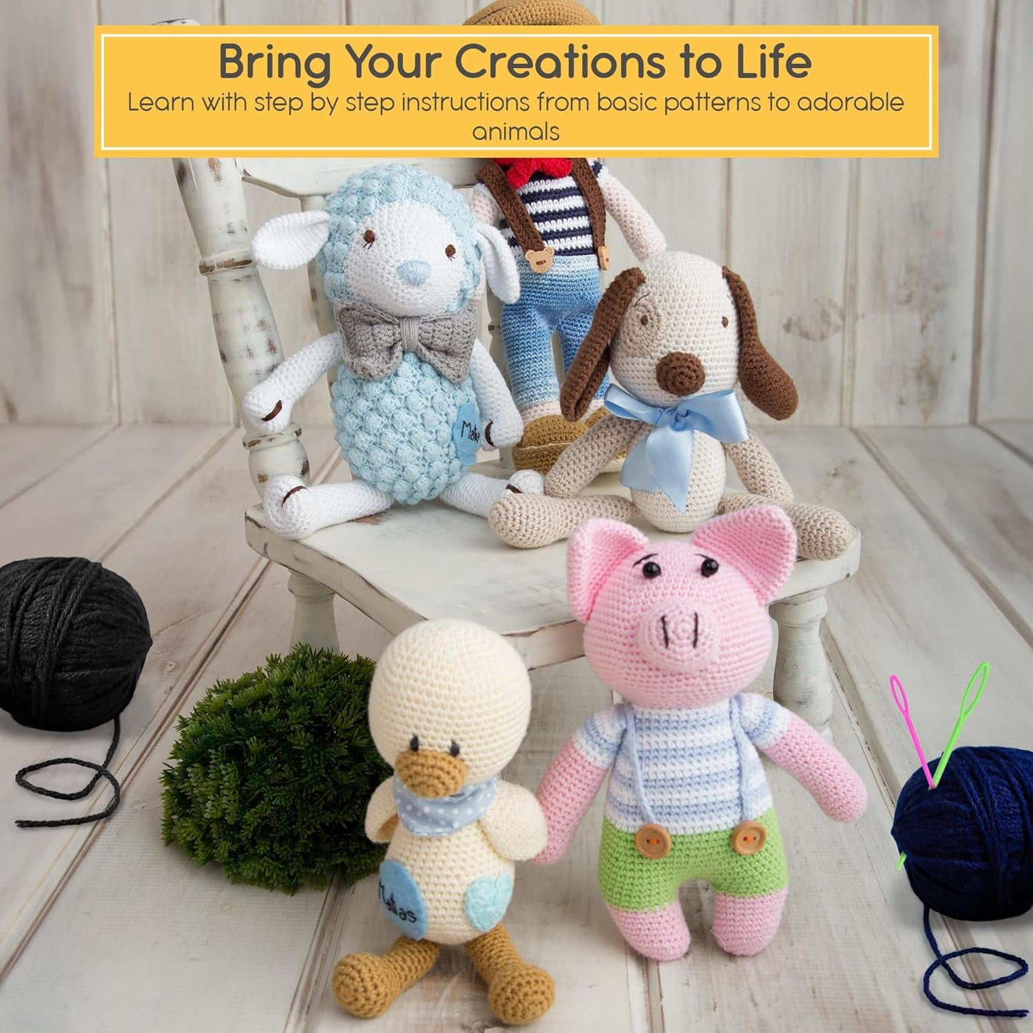 Beginner's Knit & Crochet: Mastering Crafts with Needles & Hooks: From  Socks to Stuffed Animals: Essential Guide for Kids and Adults, Including  Loom Knitting and Crochet Kits by Repprio Co.