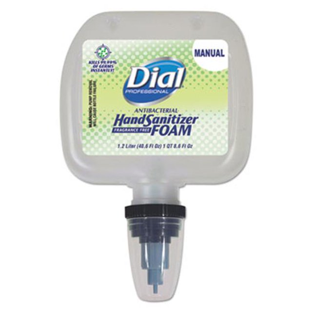 Dial. Professional 05085 Foaming Hand Sanitizer 1.2 L Refill, Fragrance-Free