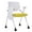 Yellow, variant on Foldable Office Chair with Wheels and Desk Attached,Ergonomic Mesh Back Stackable Conference Room Chair Office Guest & Reception & Meeting Chair