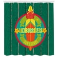 thumbnail image 3 of Ambesonne Tiki Bar Shower Curtain, Surf Bar Holiday, 69"Wx84"L, Multicolor, 3 of 3