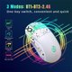 thumbnail image 3 of Ratón inalámbrico Bluetooth de 2,4 GHz para juegos, 3 modos de retroiluminación RGB, ratón óptico inalámbrico USB para juegos, 3600 DPI, recargable, silencioso, ratón inalámbrico, 3 of 7