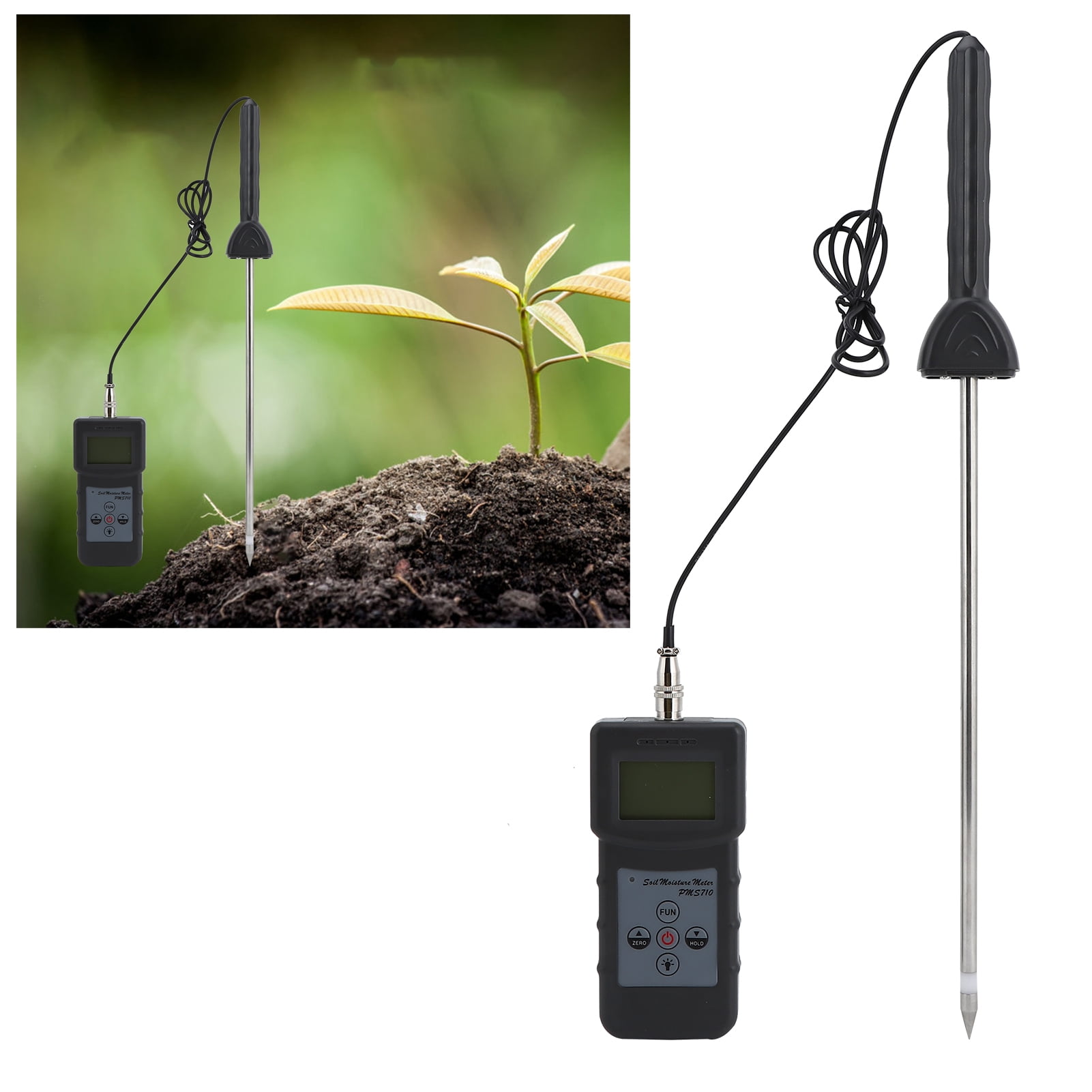 Kritne Soil Moisture Meter,PMS710 Portable Digital Soil Moisture Meter ...