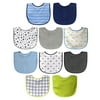 Neat Solutions 10 Pack Water Resistant Bib Set Blue/Grey Assorted