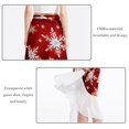 thumbnail image 2 of Snowflakes Stunning Chiffon Women's Beach Dress with Polyester Straps - Beach Skirts Must-Have, 2 of 6