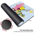 thumbnail image 4 of Gaming Large Mouse Pad for Desk 35.4“ x 15.7 ", Big Size Modern World Map Mouse Pads, Long Non-Slip Rubber Base Computer Mousepad for Full Desk Mat, 4 of 5