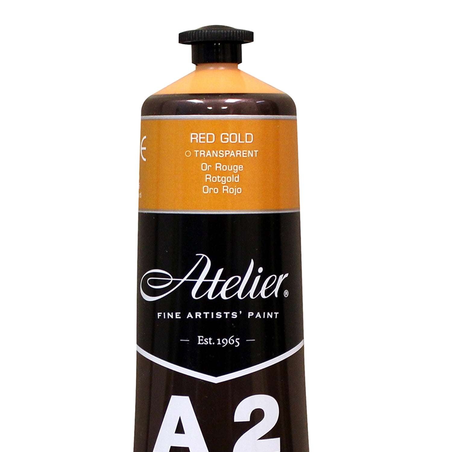 Atelier A2 Heavy Body Lightfast Artist Acrylic, 4 oz., Red Gold, Pack of 3