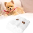 thumbnail image 3 of Autumn-Winter Warmth for Pets & Cats, Halloween Costume Accessory - White Funny Lion Plush Ear Hat, 3 of 8