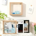 thumbnail image 4 of Trayknick Ticket Shadow Box Adventure Archive Box,8" X 8" Square Wooden Frame with Slot Travel Adventure Archive Box Square Ticket Stamp Letter Photo Keepsake Storage Box Desktop Decoration, 4 of 13