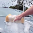 thumbnail image 4 of Clearance！FNGZ Cleaning Large Car-Washing Sponge Washing Block Cleaning Sponge Coral Extra Honeycomb Cleaning Supplies Yellow, 4 of 9