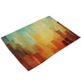 thumbnail image 1 of Mantel individual de lino y algodón con estampado geométrico ambiental delicado de diseño único (MG0024-5), 1 of 1