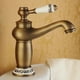 thumbnail image 3 of Bathroom Basin Sink Antique Single Hole Full Copper Drawing Bathroom Basin Mixer Tap for Bathroom Ceramic Valve, 3 of 4
