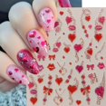 thumbnail image 2 of Pegatinas de nail art WFBBKP 5D corazones brillantes de San Valentín, 2 of 7