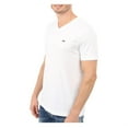 thumbnail image 2 of Lacoste Mens V-neck Pima Cotton Jersey T-shirt White TH6710 001, 2 of 3