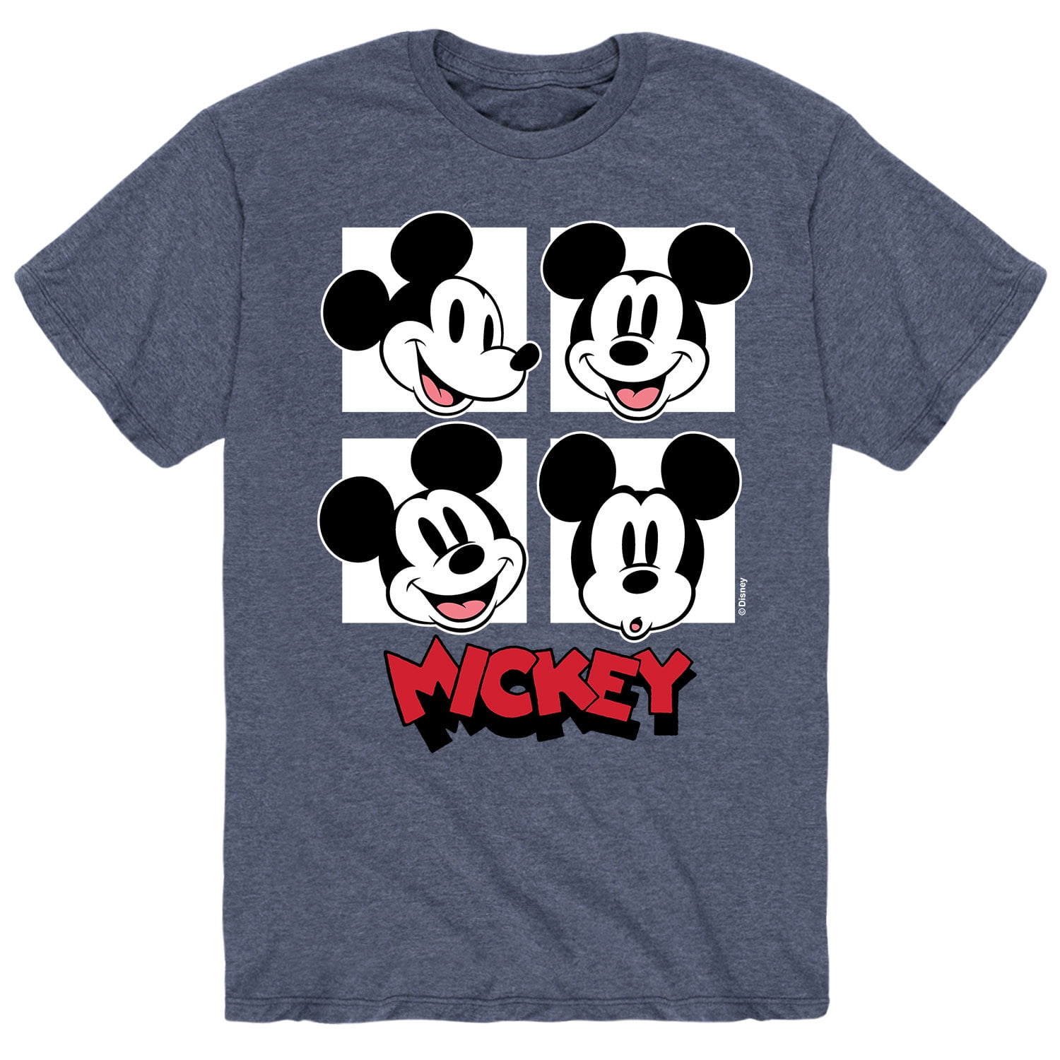 Disney T-shirt Mickey Mouse Donald Duck Goofy Pluto Team Men's