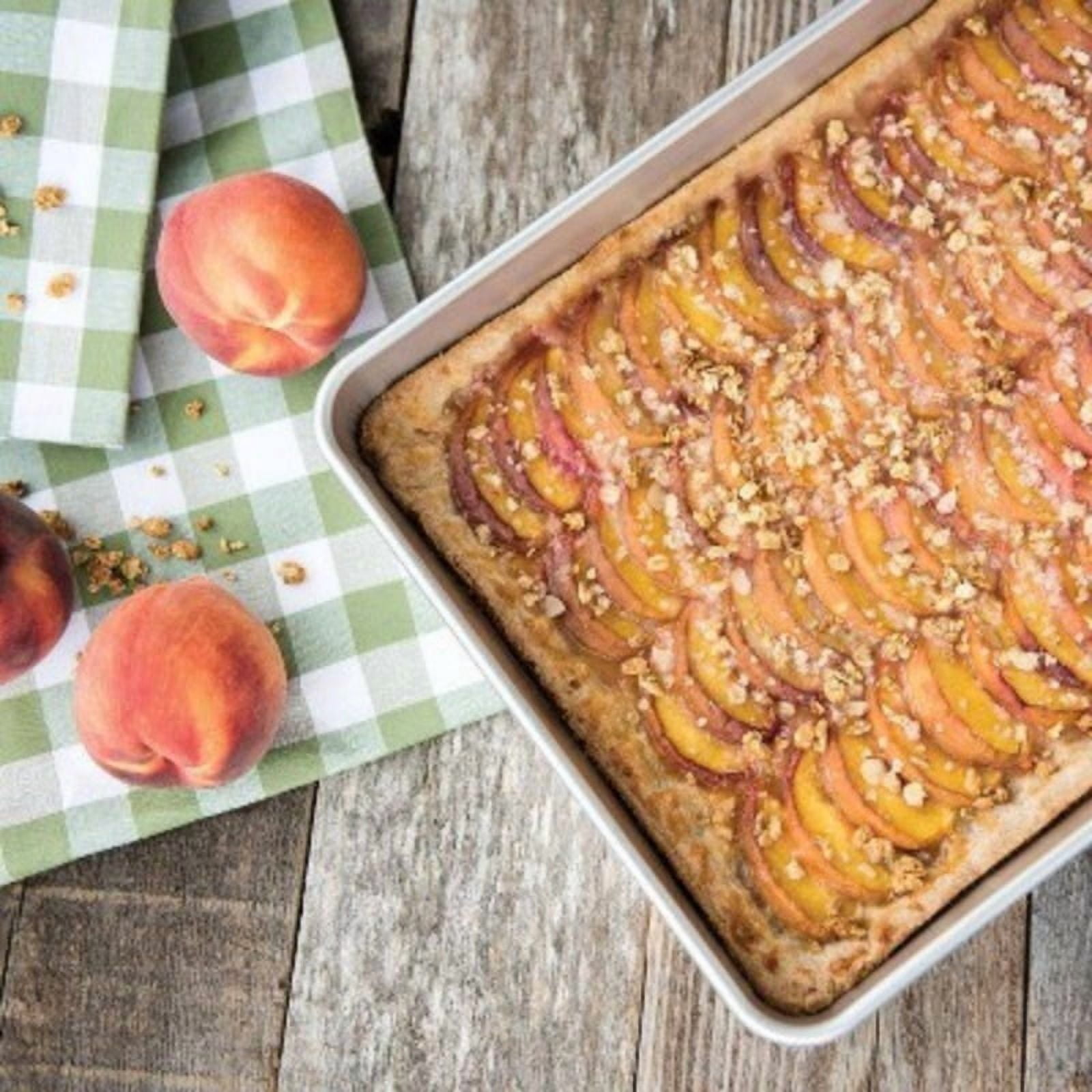 17.9"x13" Aluminum Naturals High Sided Cake Sheet Pan: Hand Wash, Oven-Safe Baking Pan, Silver