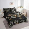 thumbnail image 3 of Manfei Flying Butterflies Bedding Comforter Set 7-Piece for Teens Adults,Chic Flowers King Bedding Sets,Exotic Style Ultra Soft Bed Sheets,Microfiber Bedroom Decor,Reversible, 3 of 8