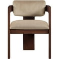 thumbnail image 4 of Pemberly Row Contemporary Beige Velvet Dining Chair (Set of 2), 4 of 10
