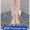 thumbnail image 4 of 24 Pack Modular Interlocking Floor Mat Rubber Tiles 11.8"x11.8" Drainage Interlocking Tiles Drain Holes Non-Slip Drainag, 4 of 7
