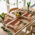 thumbnail image 5 of Boho Dessert Placemats Set of 4, Vintage Abstract Bohemian Moon Archway Washable Wipeable Table Mats for Dining Tables, Indoor Outdoor Kitchen Place Mats for Holiday Party Table Decor, 5 of 9