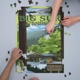 thumbnail image 3 of Big Sur Lodge, California (1000 Piece Puzzle, Size 19x27, Challenging Jigsaw Puzzle for Adults and Family, Made in USA), 3 of 4