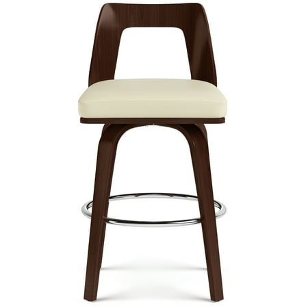 Simpli Home - Ellison Bentwood Counter Height Stool (Set of 2) - Cream