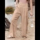 thumbnail image 2 of Pantalones Palazzo de para Mujer Color Caqui M, 2 of 8