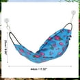 thumbnail image 4 of Unique Bargains Bearded Dragon Hammock Lizard Hammock with Suction Cups and Hooks Bearded Dragon Tank Accessories Reptile Lounger for Chameleon Geckos 1 Set Blue Floral, 4 of 7