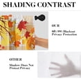 thumbnail image 6 of Fall Retro Truck Pumpkin Kitchen Window Curtains Valance and Tier Set 36 Inch, Maple Leaf Orange Plaid 3 Piece Window Treatment Tiers for Living Room Bedroom Kitchen Decor Drapes, 6 of 6