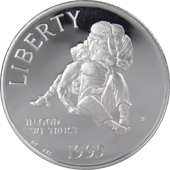 Civil War Battlefield Commemorative 1995 S 90% Silver Dollar Proof $1 Coin