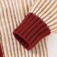 thumbnail image 5 of Baby Sweater Knitted Newborn Girl Top + Hat Fashion Stripe Pompom Infant Boy Clothing Cardigan Outerwear Long Sleeve Autumn 2PCS, 5 of 5