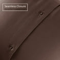 thumbnail image 4 of (3 pack) Nestl Pillow Sham Set of 2, Premium 1800 Series Double Brushed Bed Pillow Cases, Chocolate Brown, Euro 26" X 26", 4 of 6