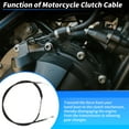 thumbnail image 3 of Cable de Embrague de 180cm/70.87" para Harley Davidson Sportster XL883 XL1200 XL 883 1200 1986-2013 para Modelos Harley Sportster 2004-2020 Cable de Embrague Extendible de Acero Inoxidable, 3 of 7