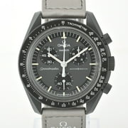 Pre-Owned Swatch Omega Speedmaster Mission to Mercury SO33A100 Quartz Wristwatch (Good)
