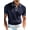 Dark Blue, variant on Men'S Regular Fit Knit Po-Lo Shirts Short Sleeve Color Blocking Stretch Golf Shirts Gray XXXL