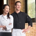 thumbnail image 3 of Vtex 0975-0101 Epic 3 By 4 Sleeve Chef Shirt, Black, Extra Small, 3 of 6