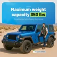 thumbnail image 2 of Kojem Side Steps for 2018-2025 Jeep Wrangler JL Unlimited 4-Door, High-Strength Running Boards, Steel Step Bars, Powder-Coated 4-Piece Set, 2 of 9