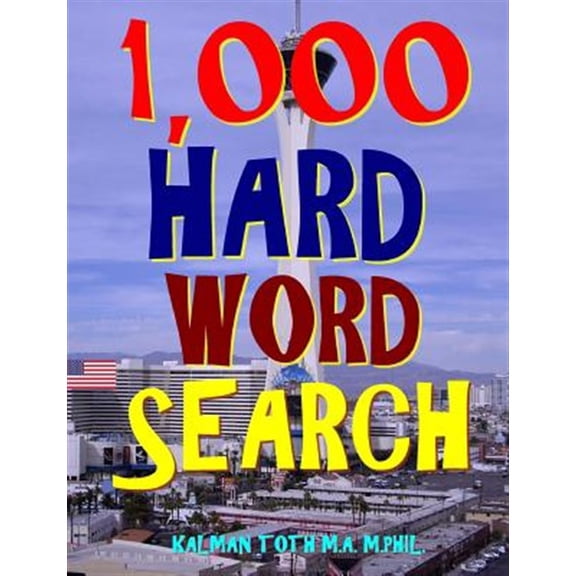 Pre-Owned 1,000 Hard Word Search: Puzzles to Improve Your IQ