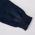 thumbnail image 6 of Coerni Girls Shrug Bolero Cardigan Baby Knitted Long Sleeve Button Closure Ruffles Cropped Sweaters Tops Outwear, 6 of 9