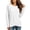 White, variant on Hurxie Womens Sweatshirts Fall Fashion Long Sleeve Tops Comfy Crewneck Casual Shirts Black,XL