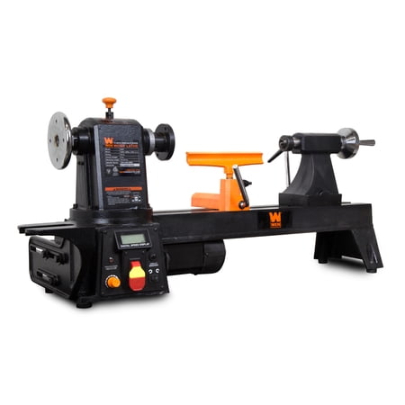 WEN 12-Inch by 16-Inch Variable Speed Multi-Directional Cast Iron Wood Lathe with 16-Inch