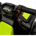 thumbnail image 5 of 6V Ride on ATV Toys for Kids 3-5, Mini Battery Powered Motorized Quad for Kids with Anti-Slip Wheels, Toddler Car for Girls Boys, Green, 5 of 6