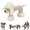 Sheep, variant on Linen Safari Companions, 2026 New Squeaky Dog Chew Animals, Sturdy Linen Fabric, Durable Corduroy for Small Medium Dogs, Relieve Boredom and Anxiety in Dogs